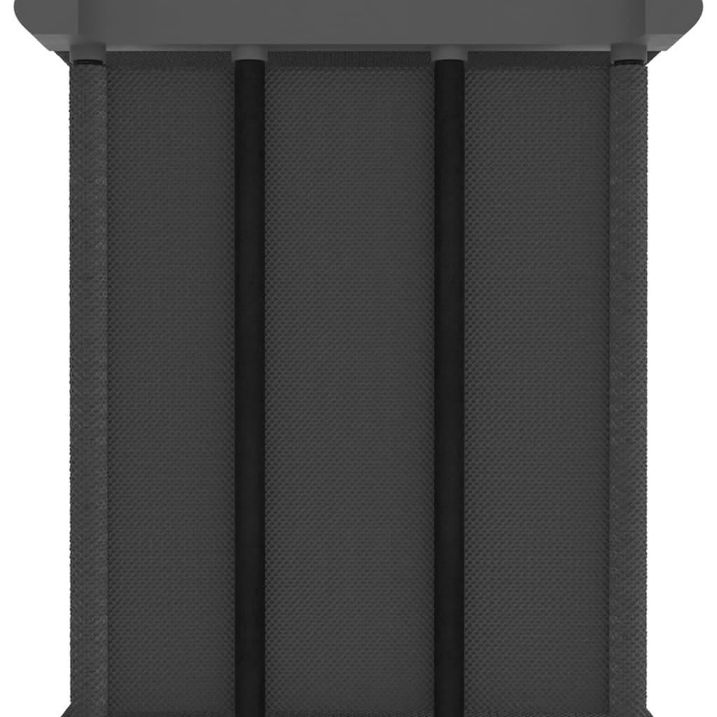 vidaXL Mobile per 4 Scatole a Cubo Grigio 69x30x72,5 cm in Tessuto