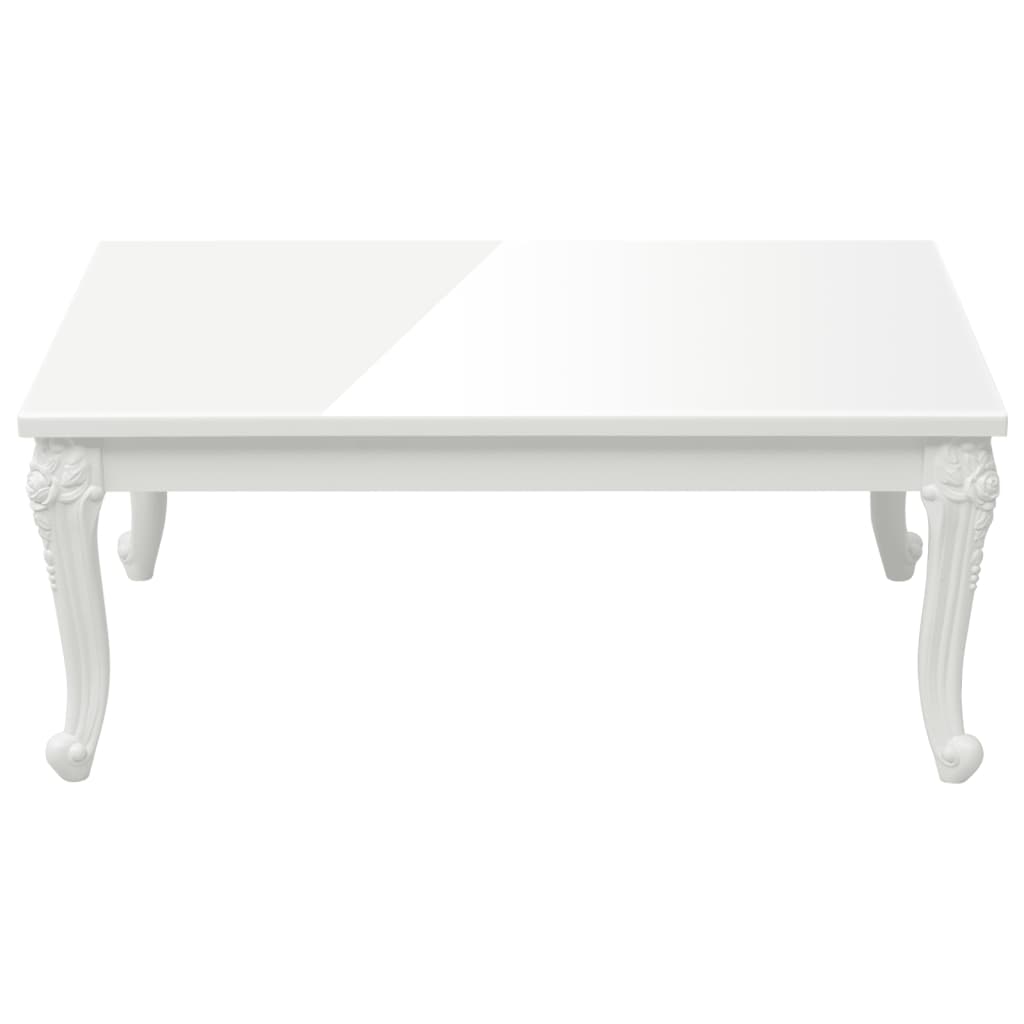 vidaXL Tavolino da Salotto Bianco Lucido 100x50x42cm Legno Multistrato