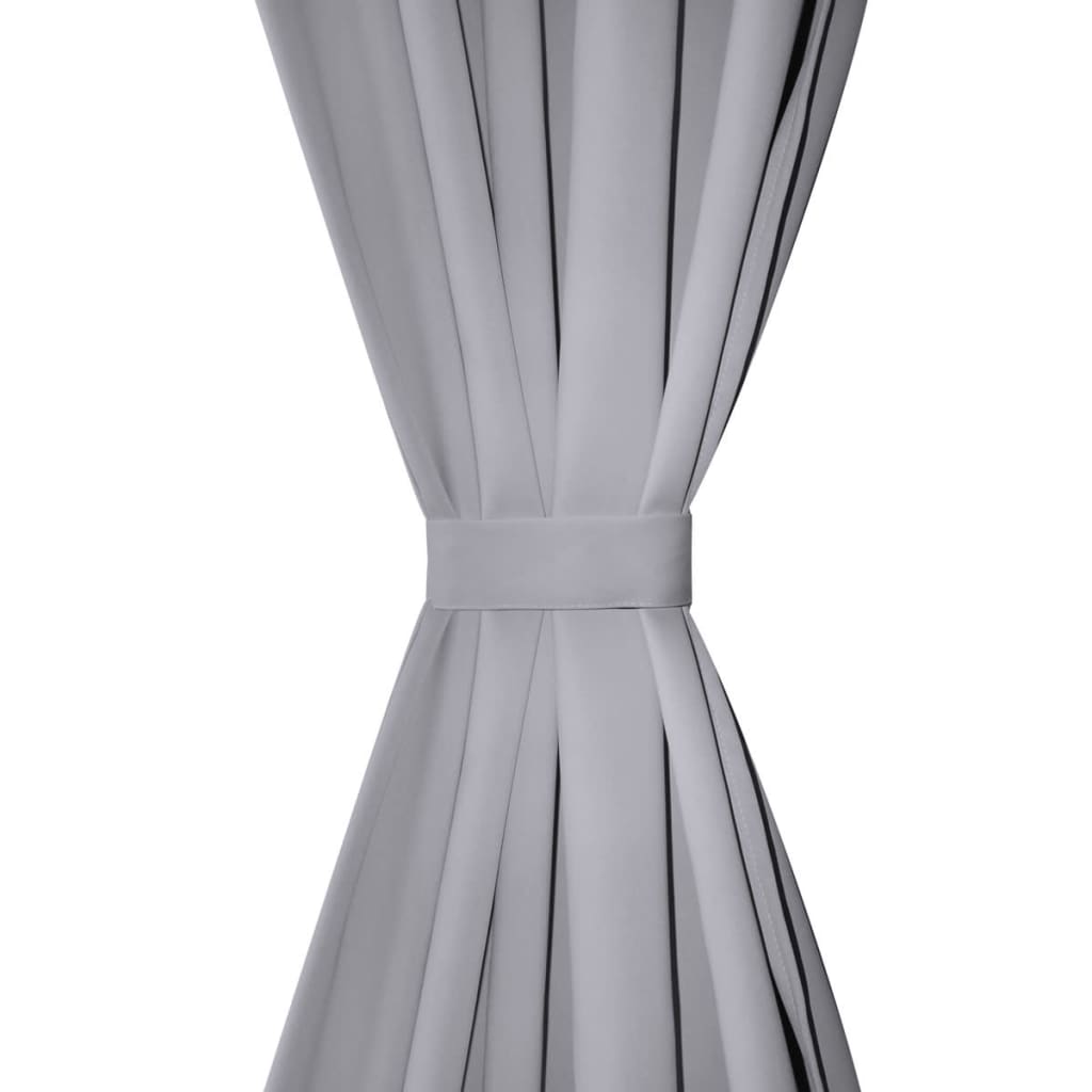 vidaXL Tenda Oscurante con Occhielli in Metallo 270x245 cm Grigia