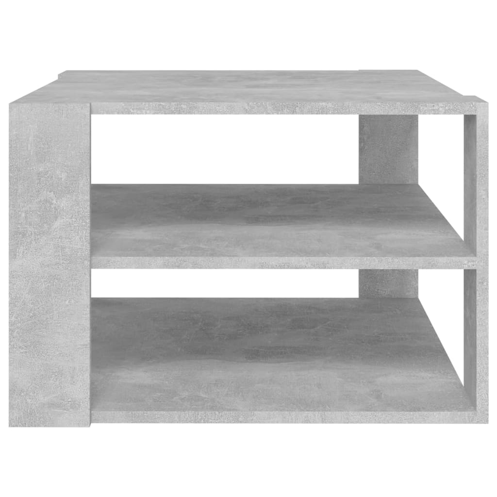 vidaXL Tavolino da Salotto Grigio Cemento 60x60x40cm Legno Multistrato