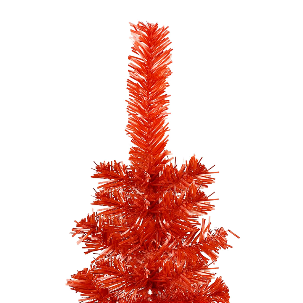 vidaXL Albero di Natale Sottile Rosso 150 cm