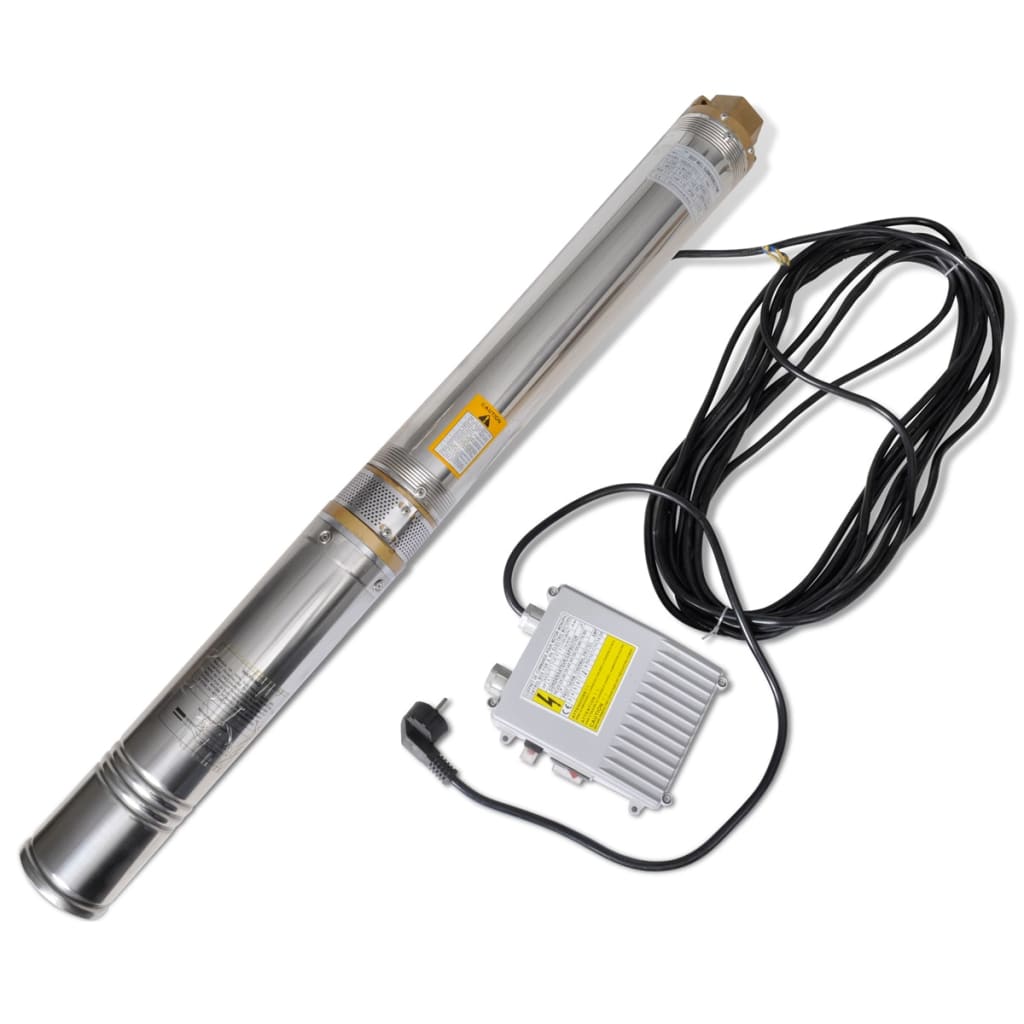Pompa Sommersa Per Pozzi Profondi VidaXL 750W - Portata 4500 L/h, Profondità 40 M, Acciaio Inox, Per Irrigazione Giardino - Foto 7