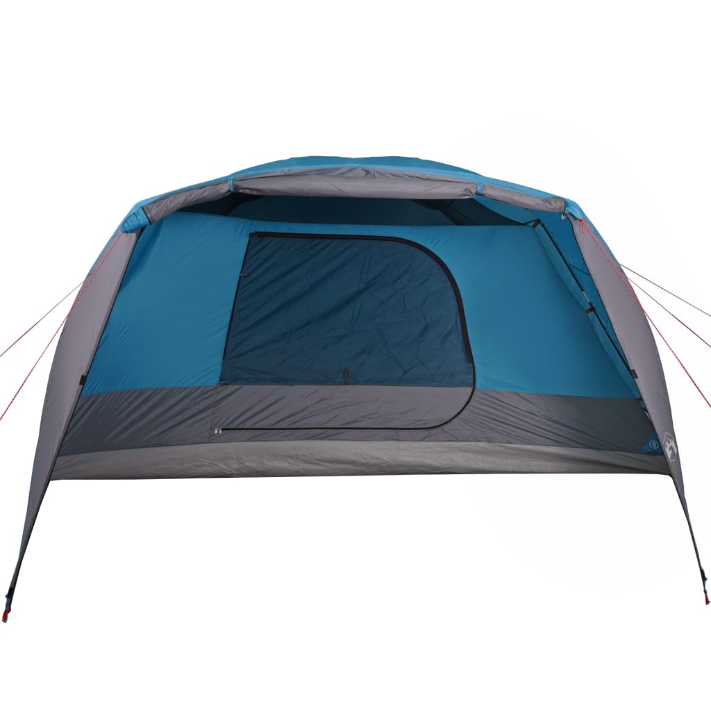 vidaXL Tenda da Campeggio con Portico per 4 Persone Blu Impermeabile