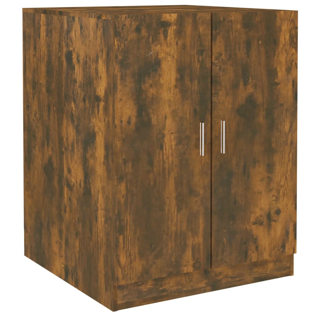 vidaXL Mobile per Lavatrice Rovere Fumo 64x24x190 cm