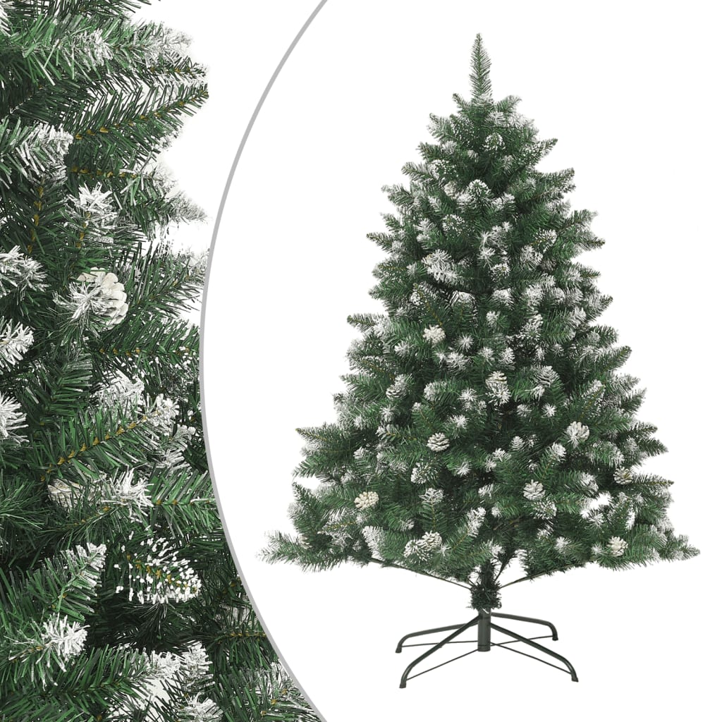 vidaXL Albero di Natale Artificiale con Base 150 cm PVC