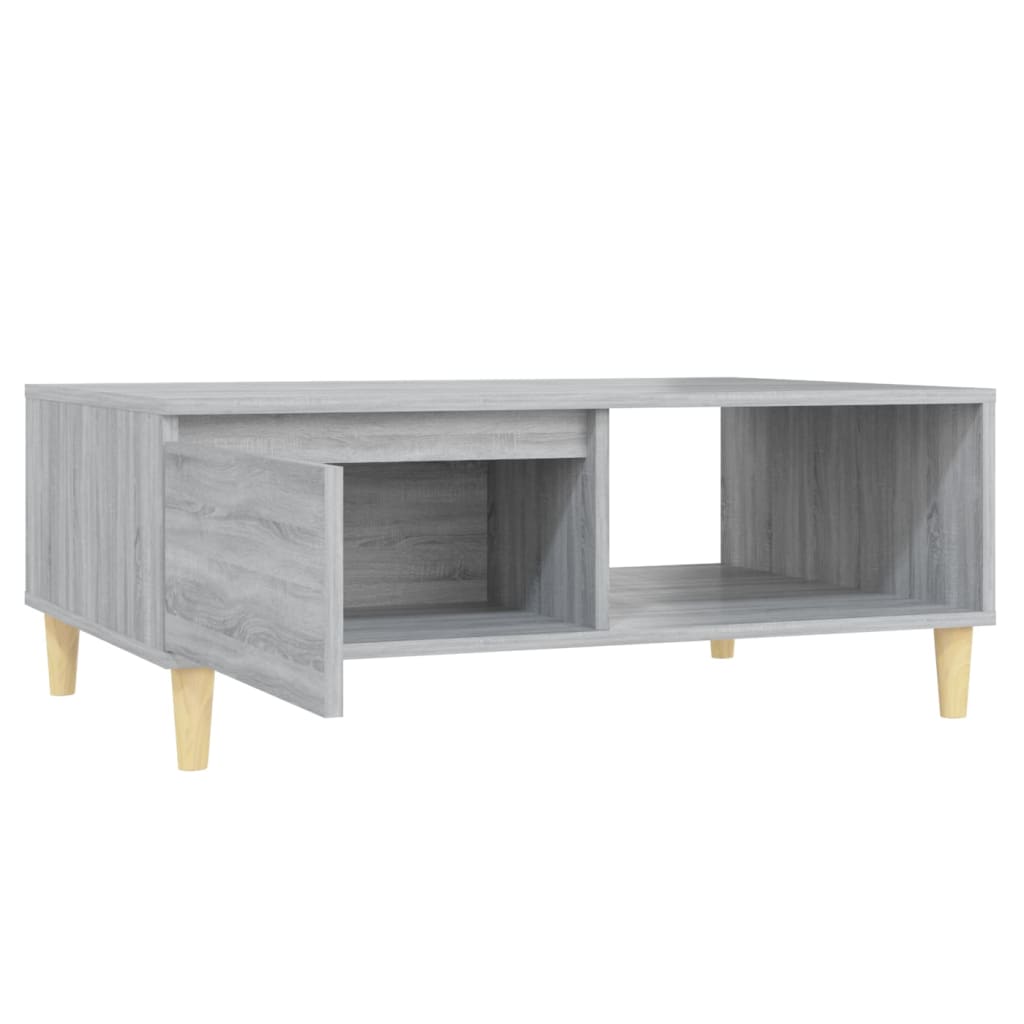 vidaXL Tavolino da Salotto Grigio Sonoma 90x60x35 cm in Truciolato