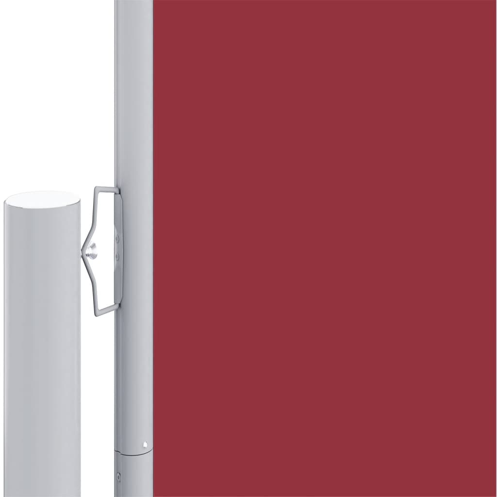 vidaXL Tenda da Sole Laterale Retrattile Rossa 200x600 cm