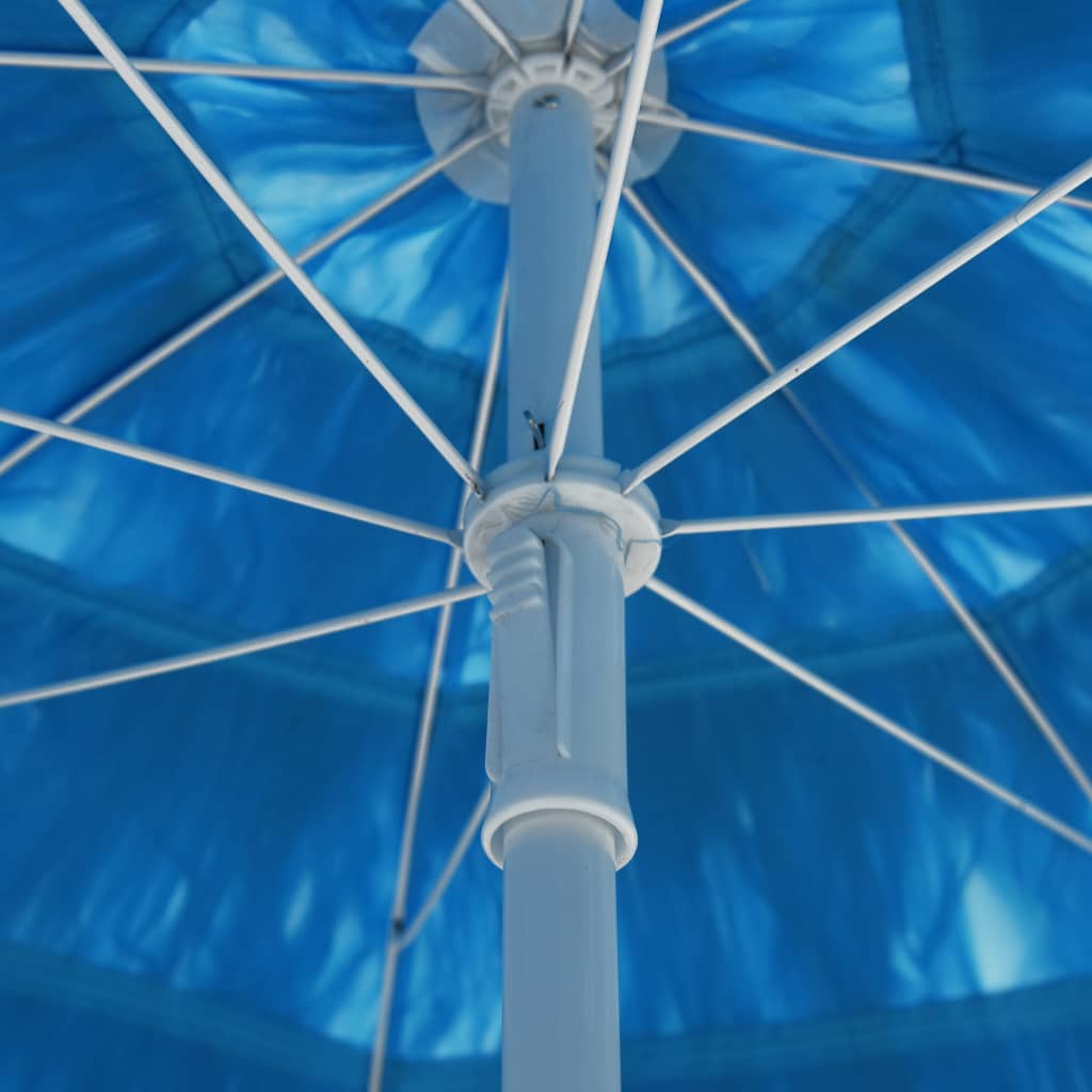 vidaXL Ombrellone da Spiaggia Hawaii Blu 180 cm