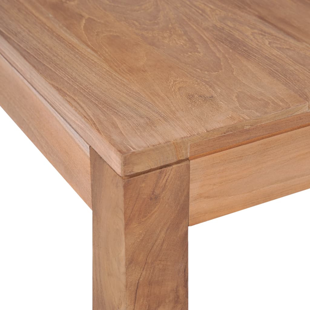 vidaXL Tavolino da Salotto Legno Massello di Teak Naturale 60x60x40 cm