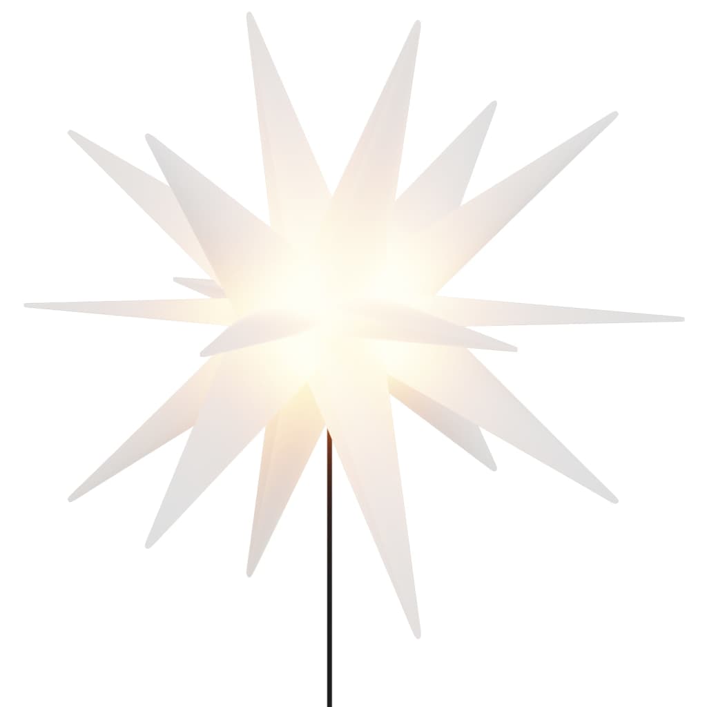 vidaXL Luce di Natale con Picco Terra e LED Pieghevole Bianca 57 cm