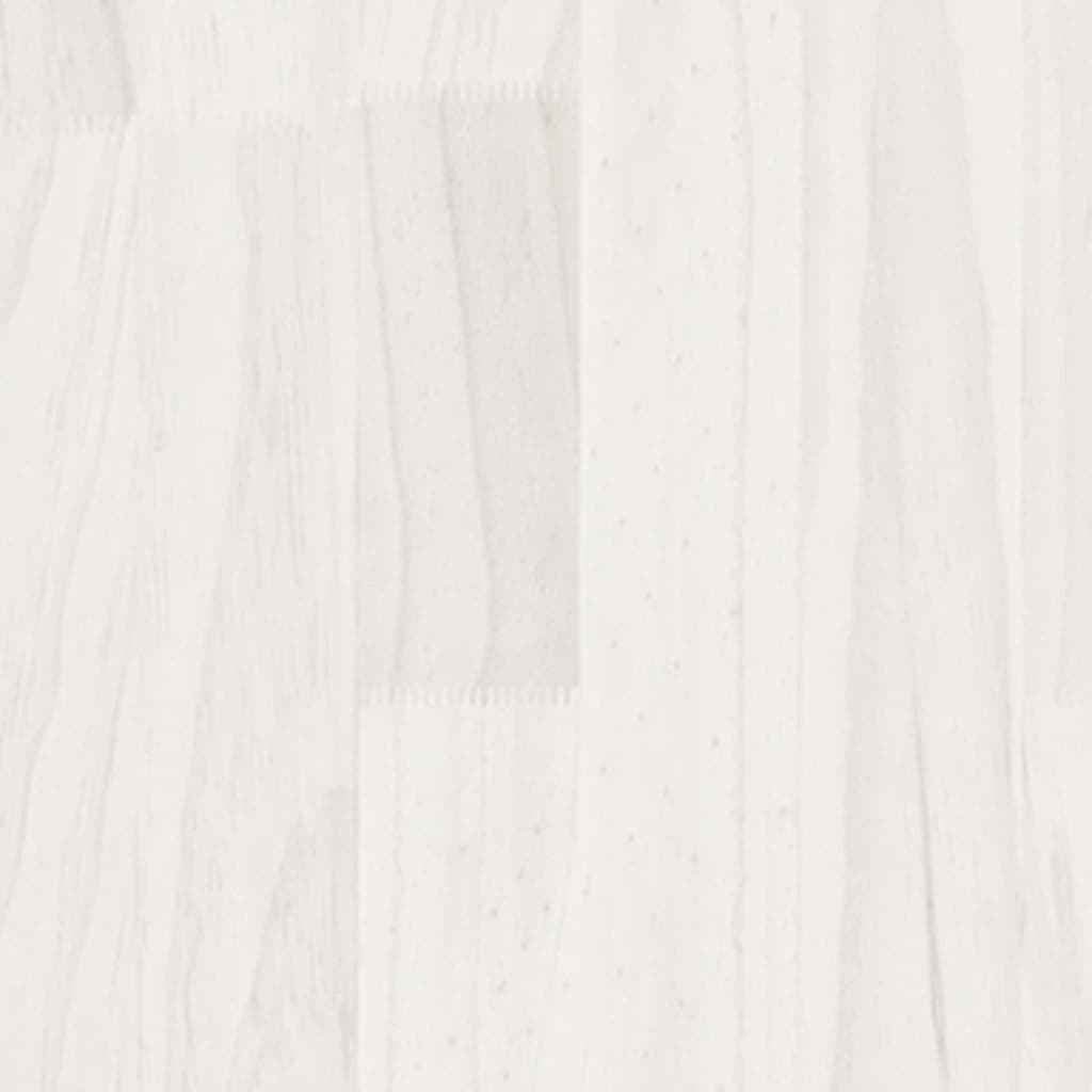 vidaXL Fioriera da Giardino Bianca 100x50x50 cm Legno Massello di Pino