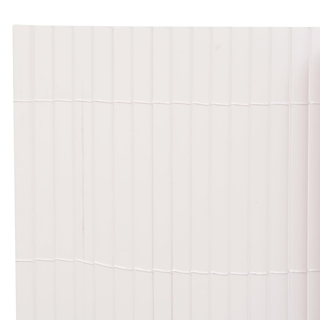 vidaXL Recinzione da Giardino a Doppio Lato 110x300 cm Bianca