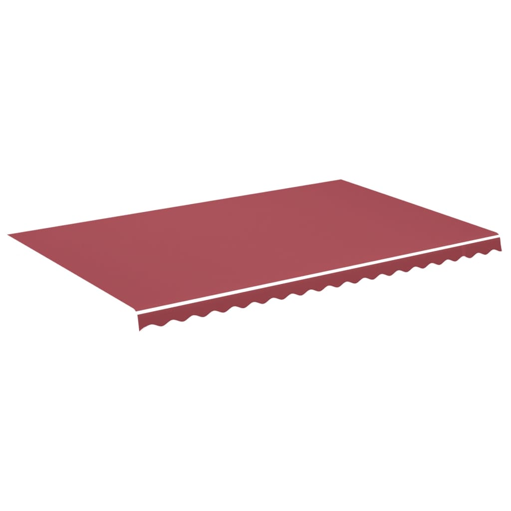 vidaXL Tessuto di Ricambio per Tenda da Sole Rosso Borgogna 5x3 m