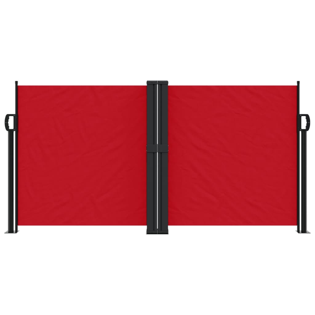 vidaXL Tenda da Sole Laterale Retrattile Rossa 120x1000 cm