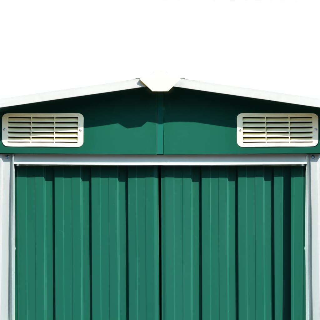 vidaXL Casetta da Giardino 257x580x181 cm in Metallo Verde