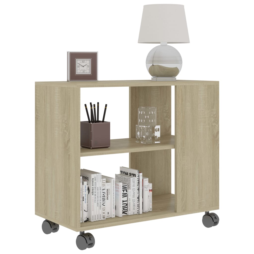 vidaXL Tavolino da Salotto Rovere Sonoma 70x35x55 cm Legno Multistrato