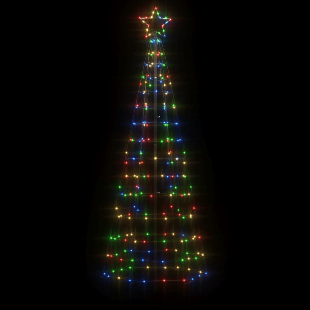 vidaXL Illuminazione Albero di Natale Picchetti 220LED Colorato 180cm