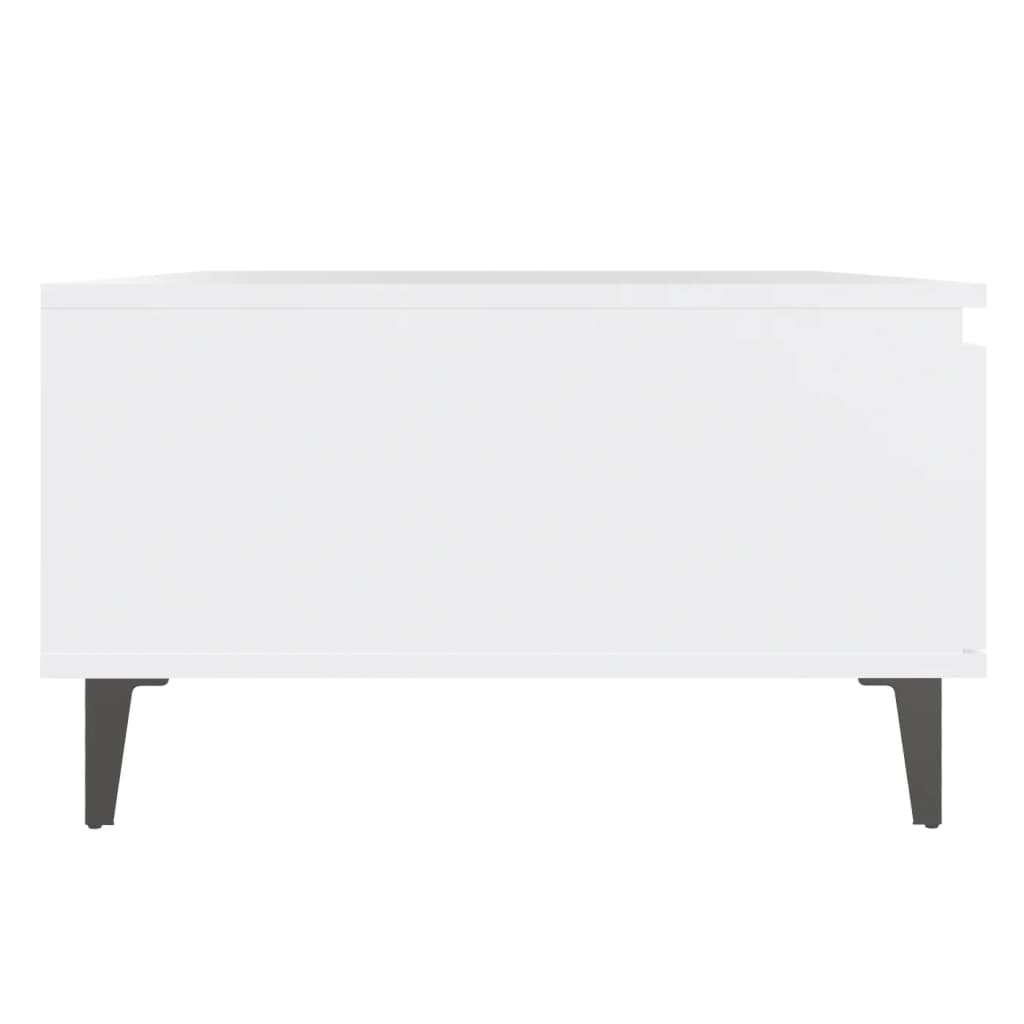 vidaXL Tavolino da Salotto Bianco 90x60x35 cm in Legno Multistrato