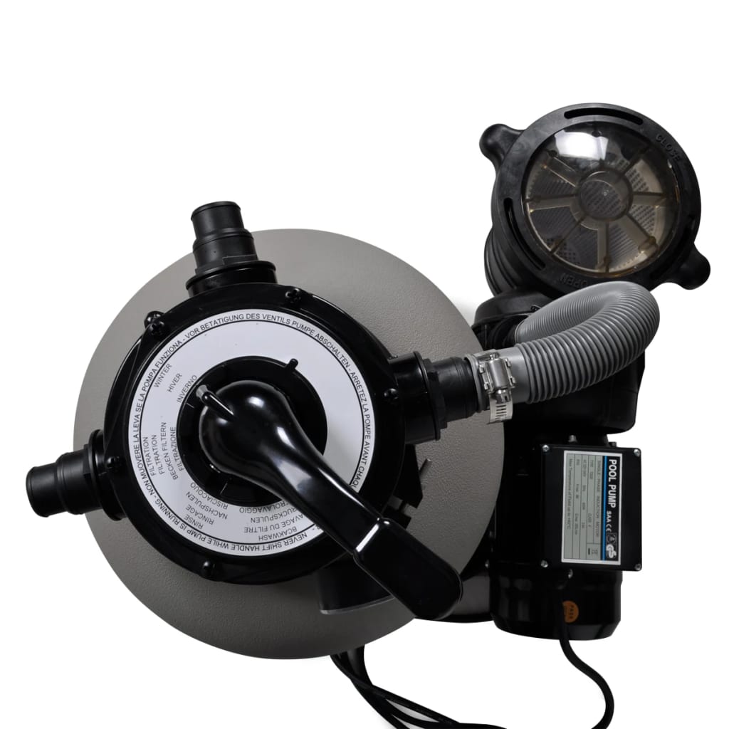 vidaXL Pompa con Filtro a Sabbia 600 W 17000 l/h