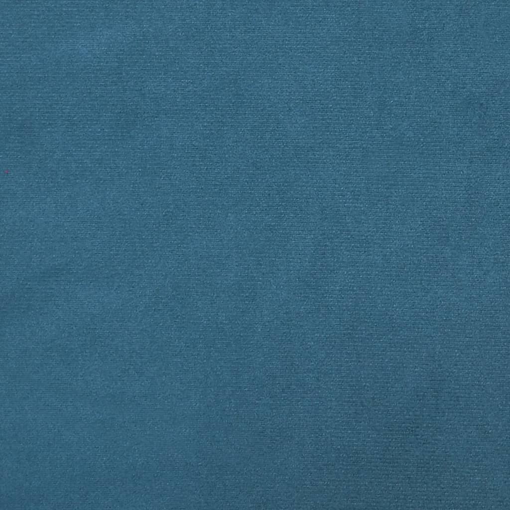 vidaXL Cuscino Testiera Blu 80 cm in Velluto