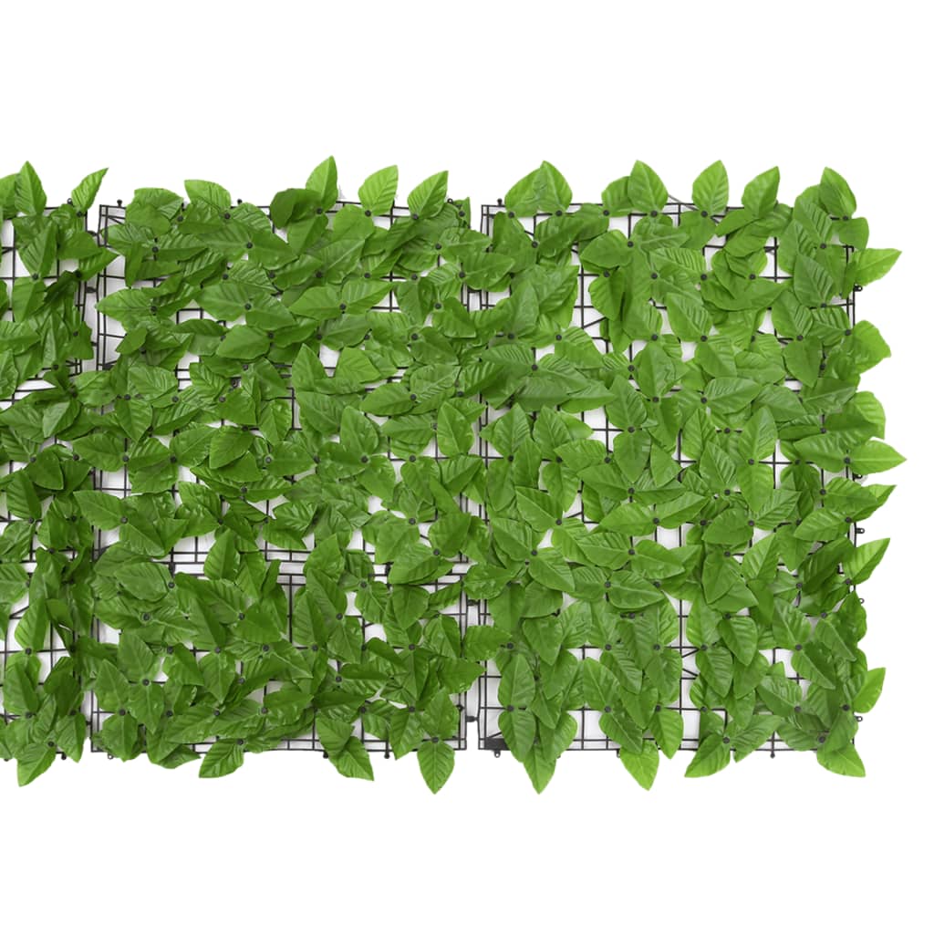 vidaXL Schermo Privacy da Balcone con Foglie Verde 600x75 cm