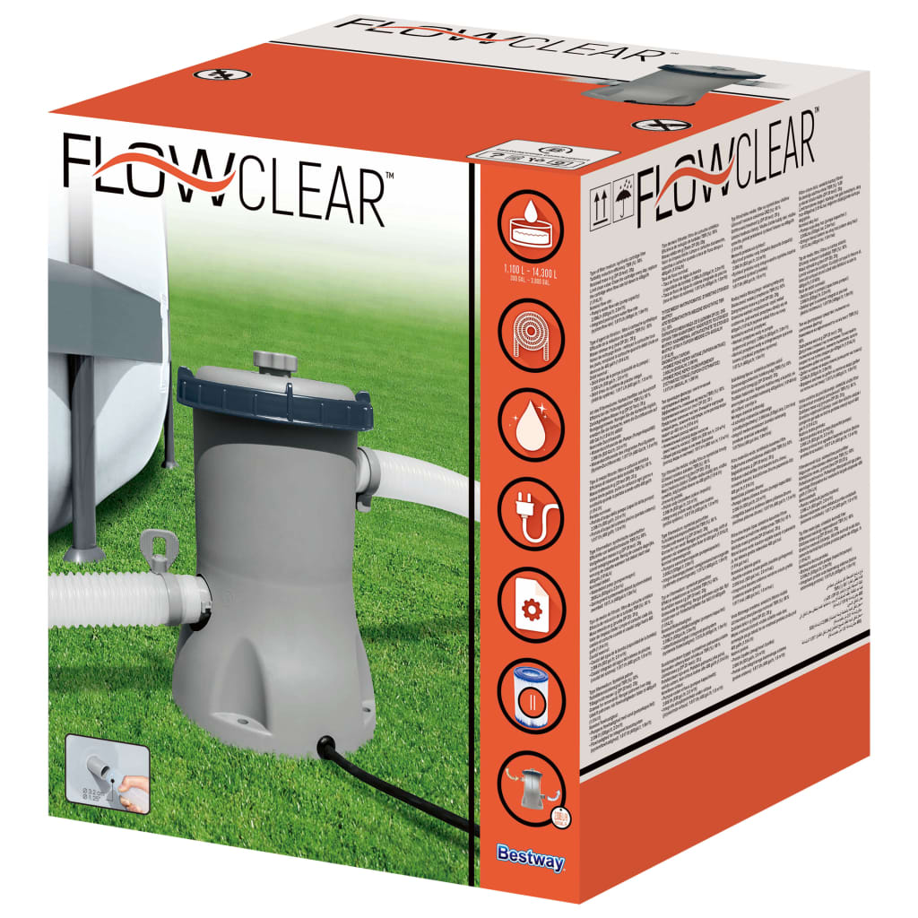 Bestway Pompa con Filtro per Piscina Flowclear 2006 l/h