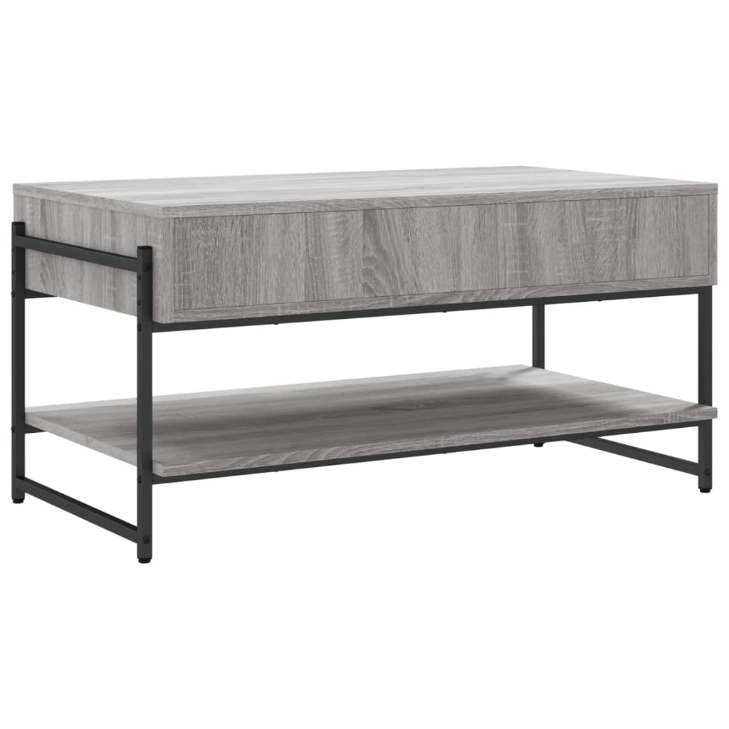 vidaXL Tavolino da Salotto Grigio Sonoma 90x50x45 cm Legno Multistrato