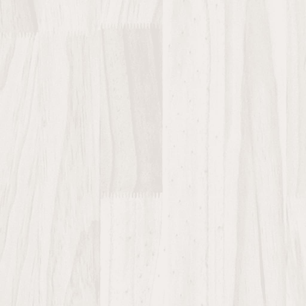 vidaXL Fioriera da Giardino Bianca 31x31x31 cm Legno Massello di Pino