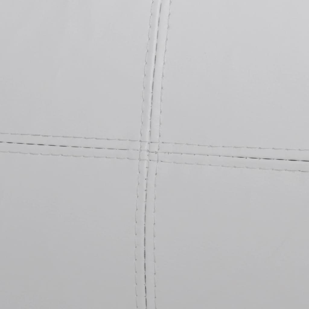 vidaXL Divano Modulare 3 Posti in Pelle Artificiale Bianco