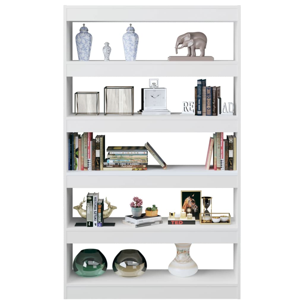 vidaXL Libreria/Divisorio Bianco Lucido 100x30x166 cm