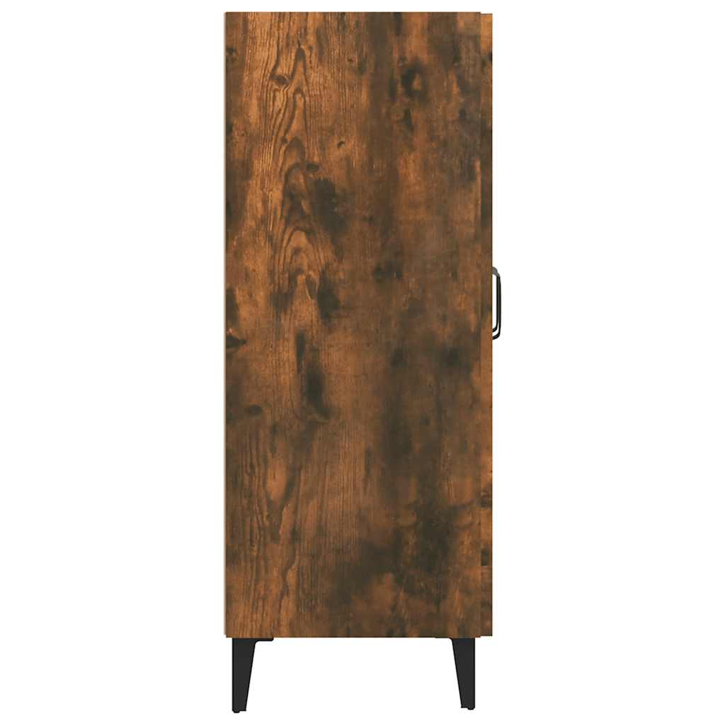 VidaXL Mobile a Parete Rovere Fumo 34,5x34x90 cm in Legno Multistrato
