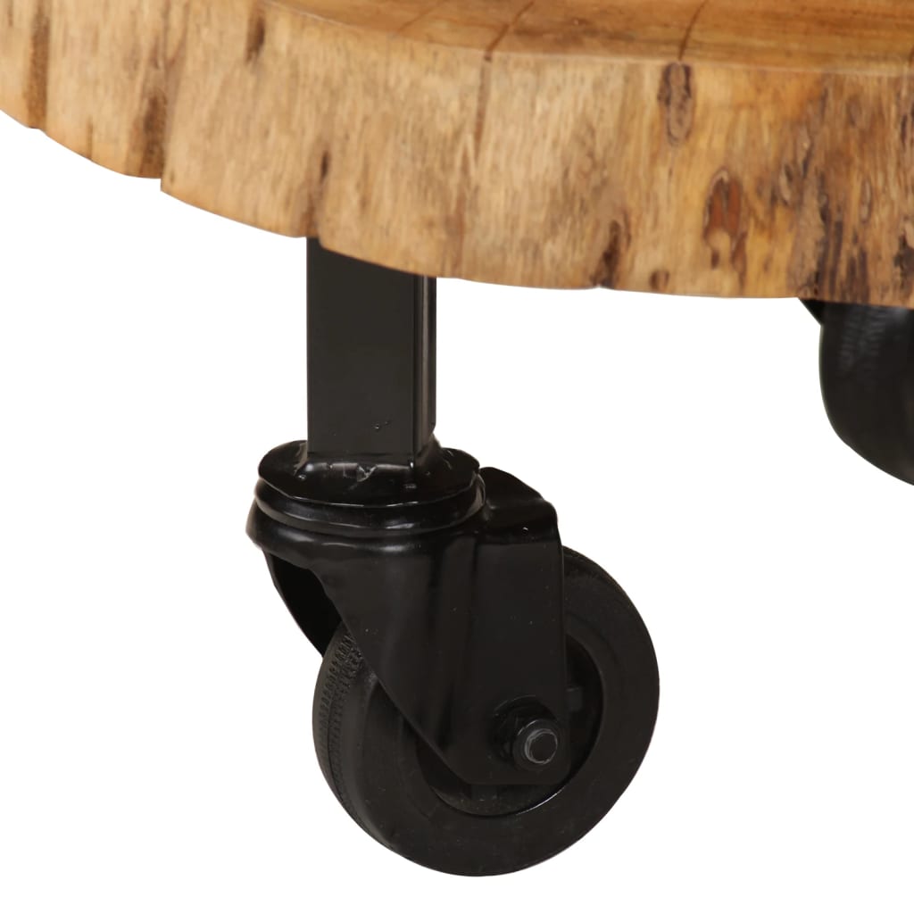 vidaXL Tavolino da Salotto in Legno Massello di Acacia 60x55x25 cm