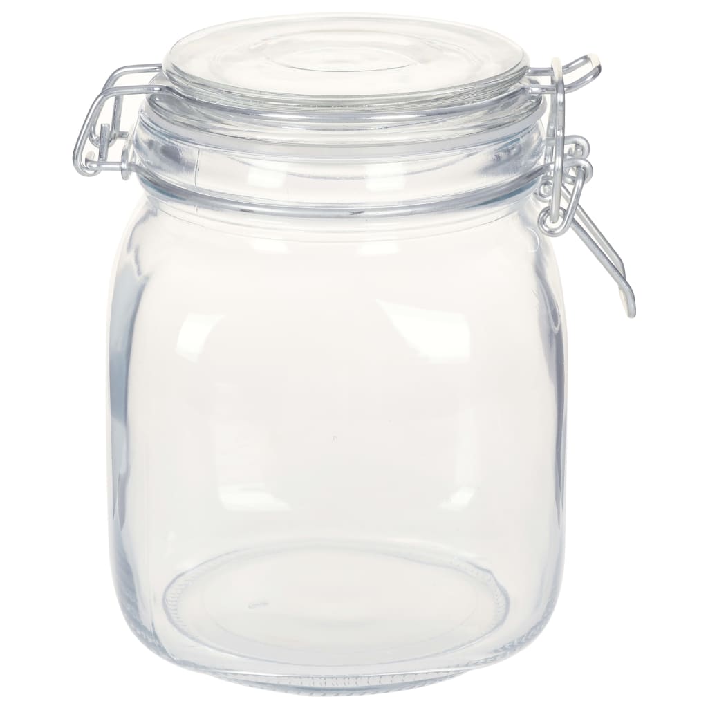 Barattoli Di Vetro Con Coperchio Ermetico, 1,8 Kg, Contenitori A Bocca Larga, Base Antiscivolo, Per Cucina E Dispensa