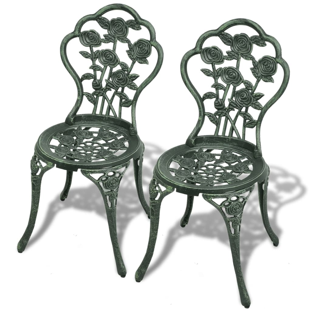 Tavolo da bar verde opaco cm 70 x cm 70 con piano in alluminio verniciato x 3