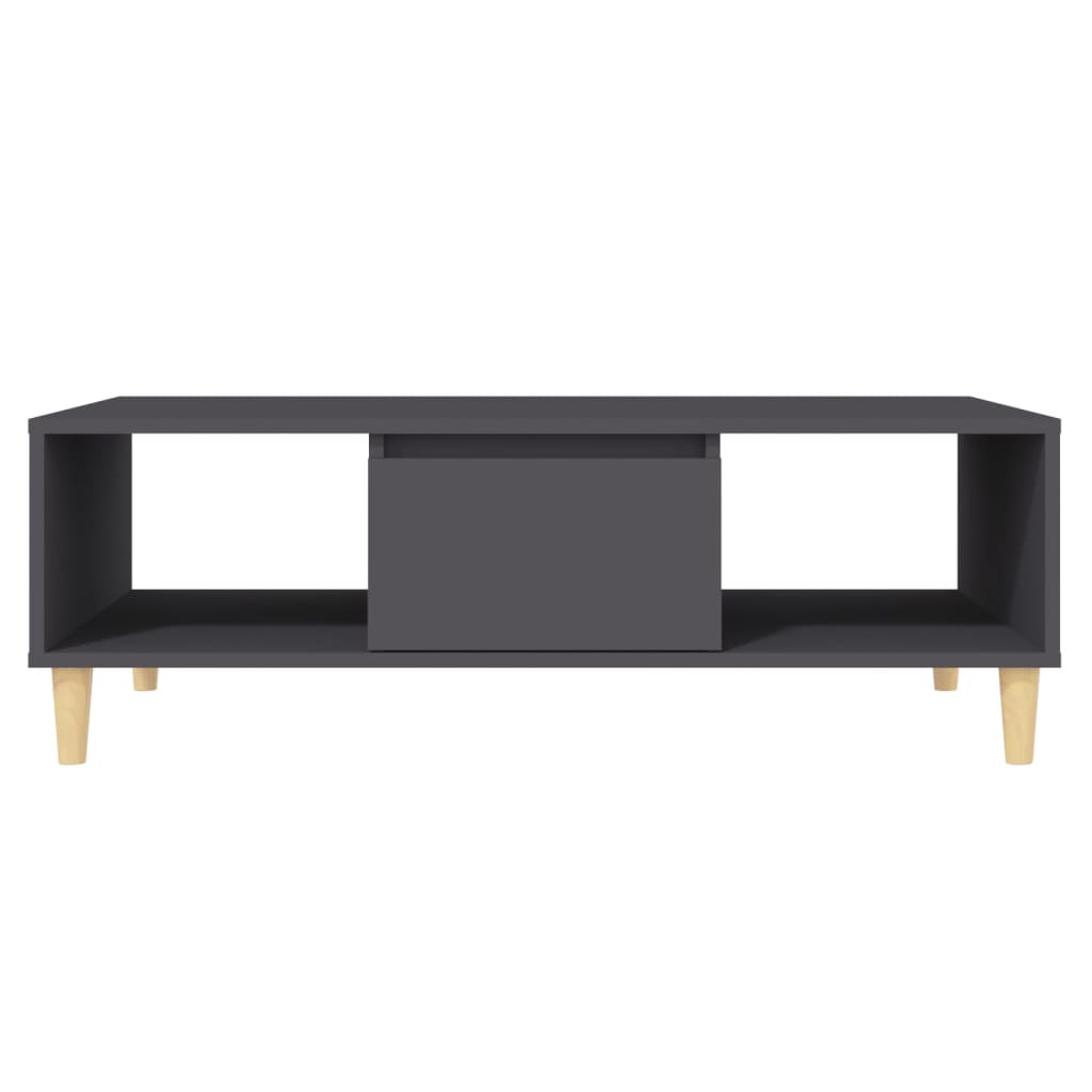 vidaXL Tavolino da Salotto Grigio 103,5x60x35 cm in Legno Multistrato