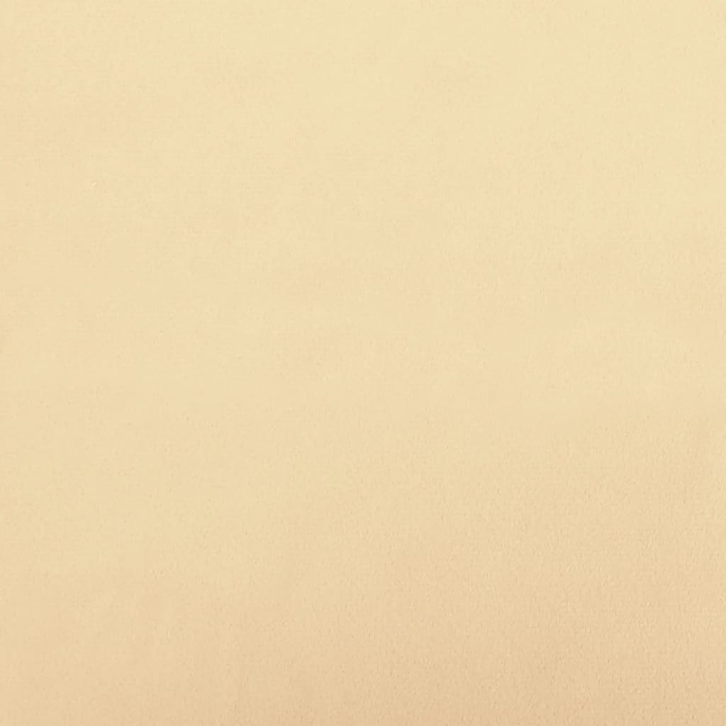 vidaXL Poggiapiedi Bianco Crema 60x60x36 cm in Velluto