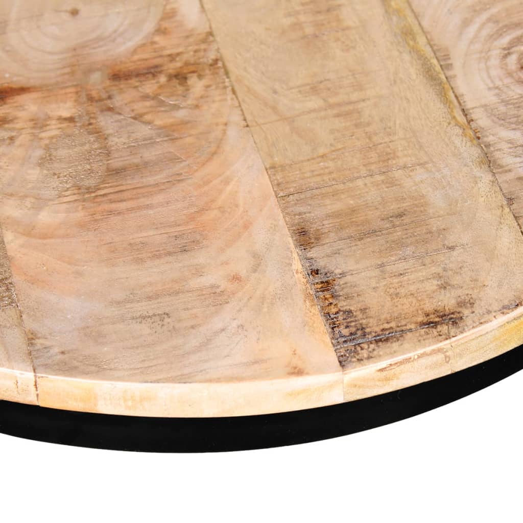 vidaXL Tavolini da Salotto 2 pz Tondi Legno Grezzo di Mango 40cm/50cm