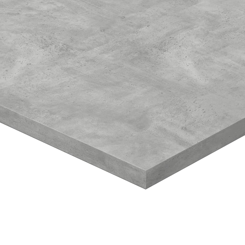 vidaXL Ripiani per Libreria 8pz Grigio Cemento 40x50x1,5cm Multistrato