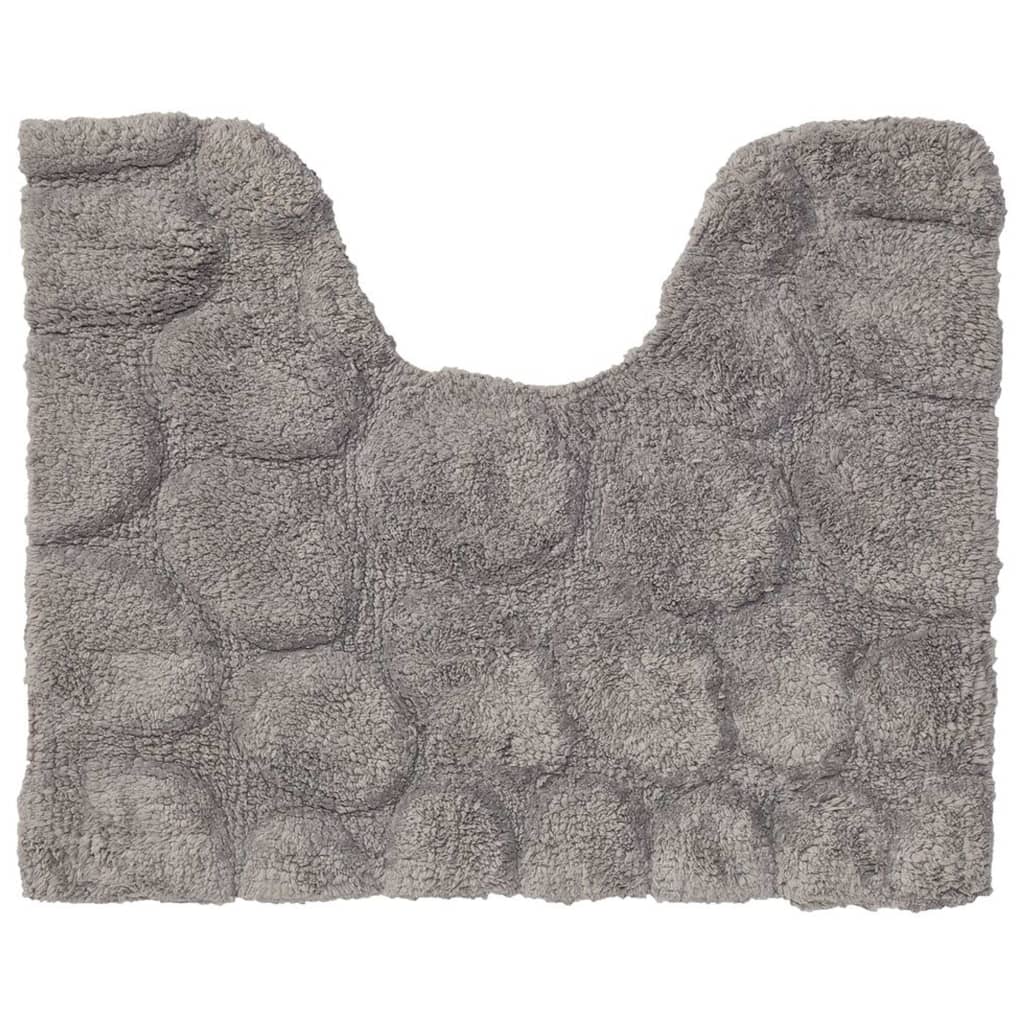 Sealskin Tappetino da Bagno Pebbles in Cotone 50x60 cm Grigio