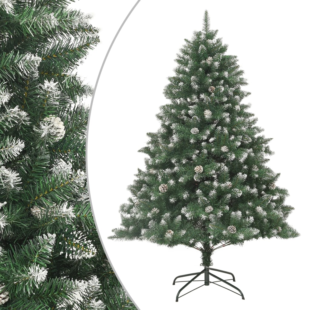 vidaXL Albero di Natale Artificiale con Base 180 cm PVC