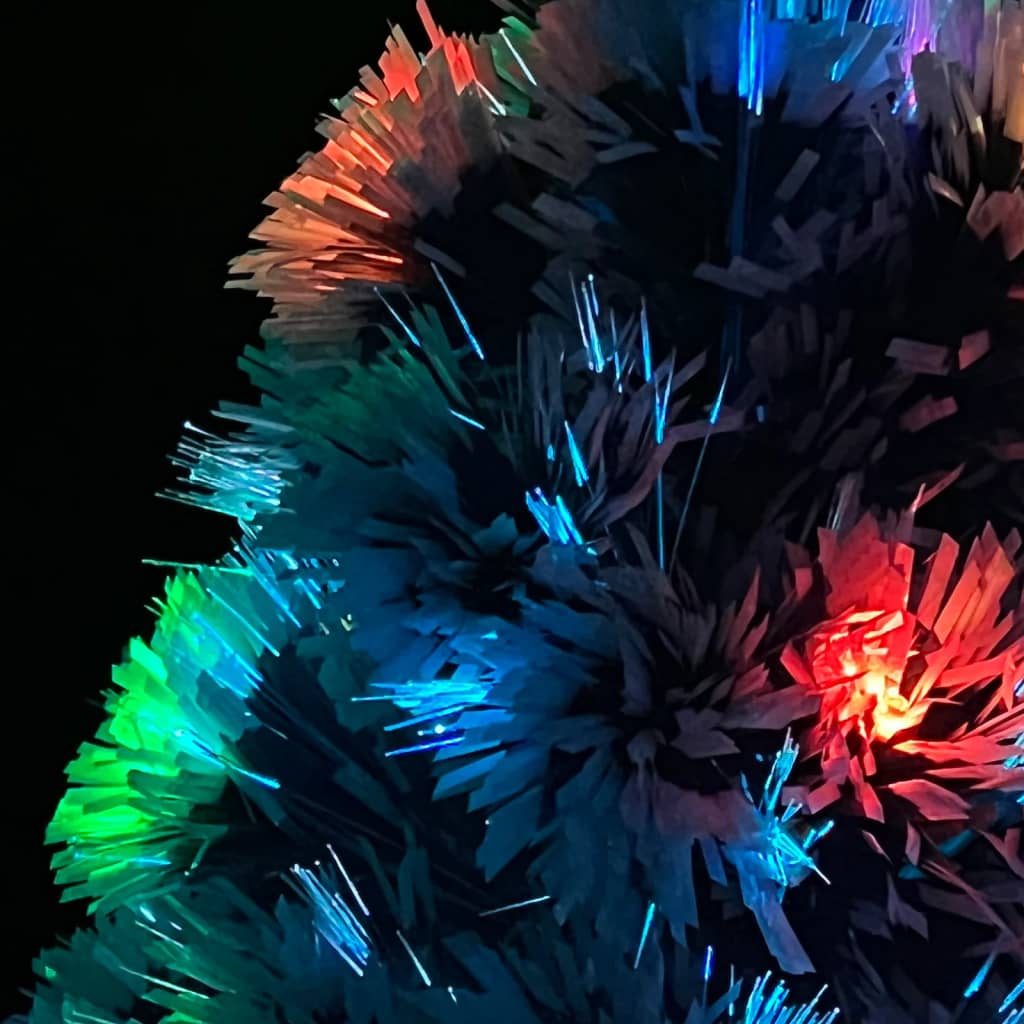 vidaXL Albero Natale Preilluminato Bianco e Blu 64 cm in Fibra Ottica