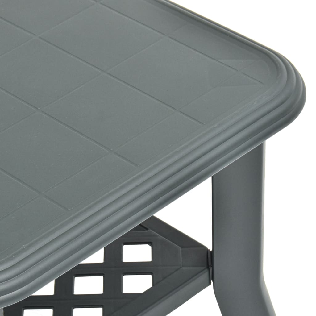 vidaXL Tavolino da Caffè Verde 90x60x46 cm in Plastica