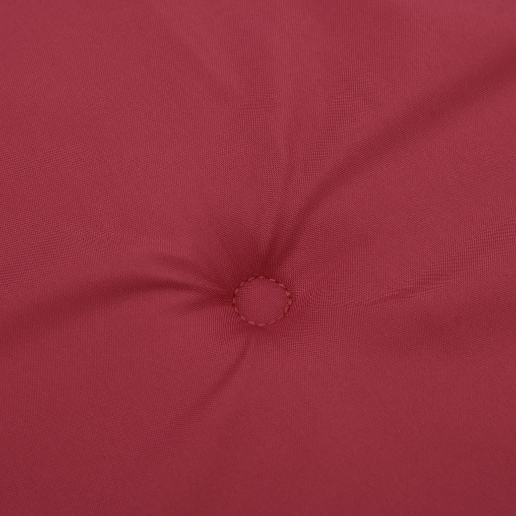 vidaXL Cuscini per Sedia 6 pz Rosso Vino 50x50x3 cm in Tessuto Oxford