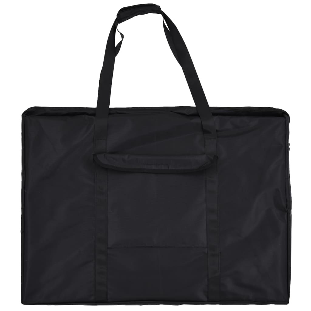 VidaXL Valigetta Rigida Da Volo Con Ruote – PP, 63x50x23 Cm, Nero, Con Schiuma Interna E Valvola Pressione
