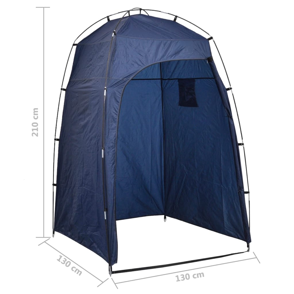 vidaXL Toilette Portatile da Campeggio con Tenda 10+10 L