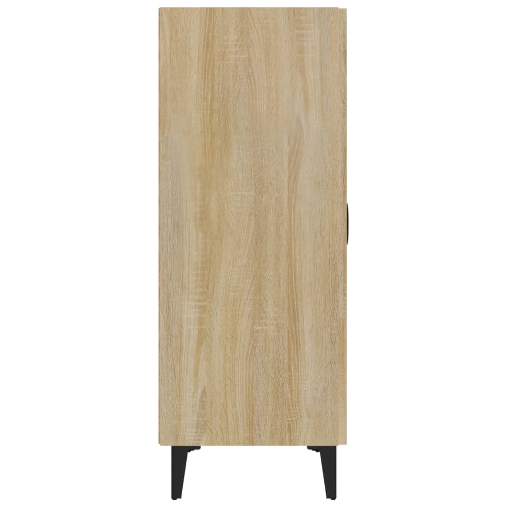VidaXL Credenza In Legno Multistrato Rovere Sonoma, 40x35x70 Cm, Con Anta E Gambe In Metallo, Armadietto Portaoggetti - 2