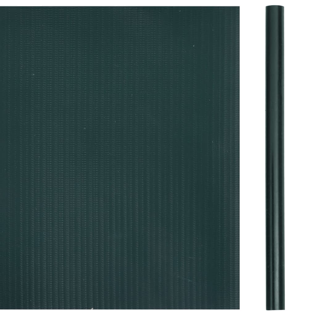 vidaXL Recinzione Frangivento da Giardino PVC 35x0,19 m Verde Opaco