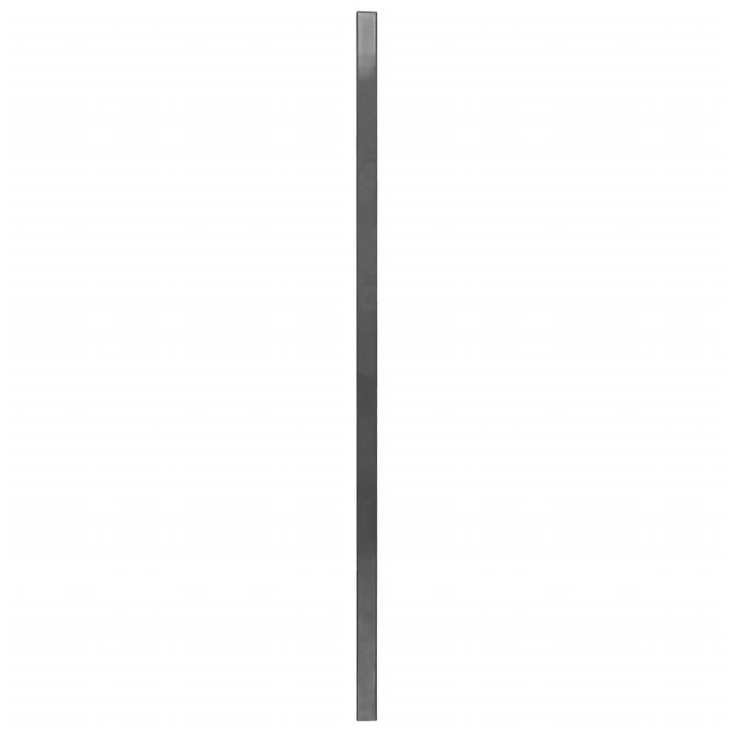 vidaXL Pannello Recinzione con Pali Ferro Verniciato 6x1,2 m Antracite