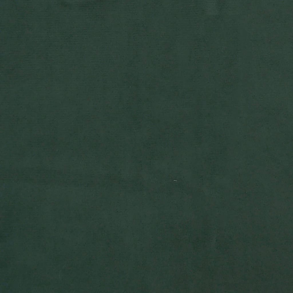 vidaXL Materasso a Molle Verde Scuro 100x200x20 cm in Velluto
