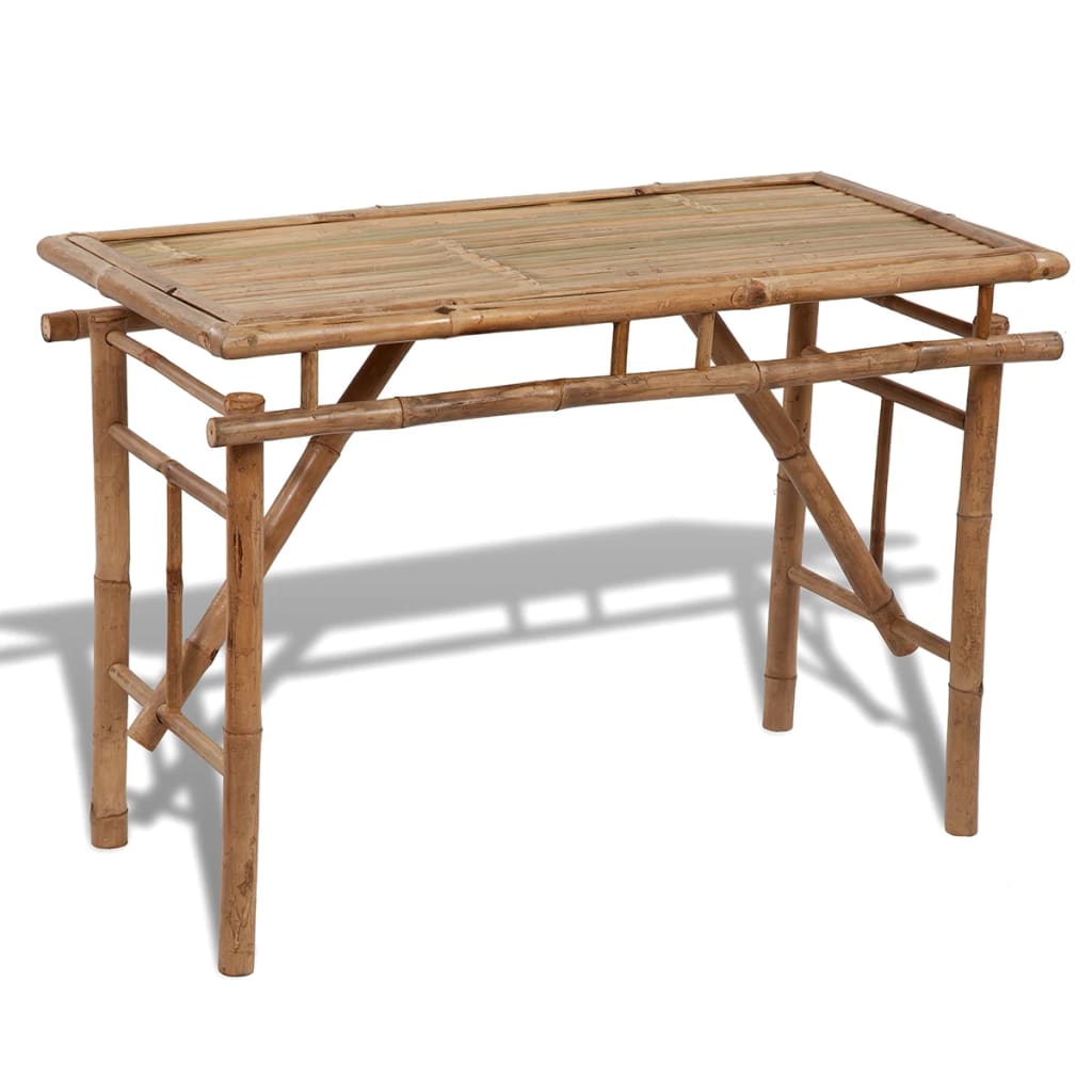 vidaXL - Tavolo da Birreria e Picnic Set 3 pz in Bambù Pieghevole